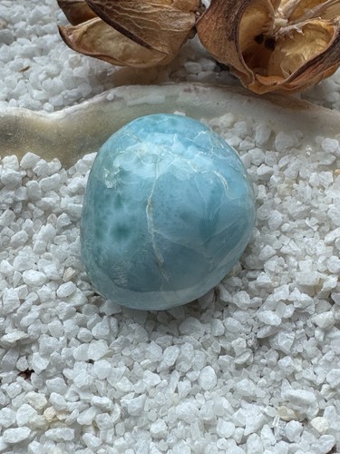 Larimar trommelstein - trommelstein,