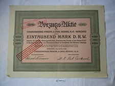 1000 Mark Share Farbenwerke