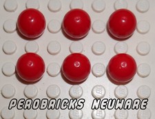 Lego 6 x Kugel Kugelgelenk rot #32474 #18384 NEUWARE