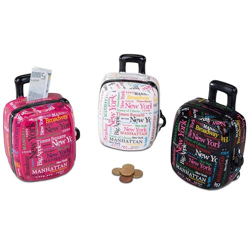 Spardose koffer pink - 15,