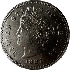 1881 Liberty Nickel - American