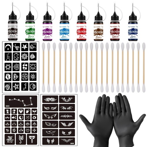 Henna tattoo set farben - tattoo, 8