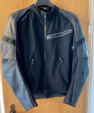 Motorrad Leder/Textil Racing Retro Bikerjacke