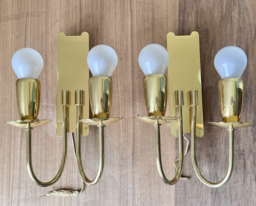 Messing wandlampe - messing,