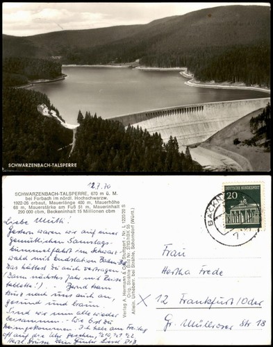 Ansichtskarte forbach - ansichtskarte,