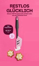 Großer Griffbereit Tupper Top Schaber neu Tupperware Teigspachtel Geizhals rosa