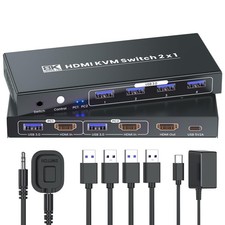 HDMI KVM Switch 1 Monitor 2