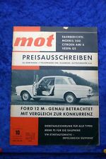 MOT 10/62 Honda 360 Ford 12 M Citroen AMI 6 Morris 1100 Vespa GS 160