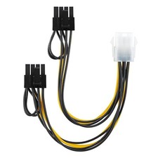 Grafikkarten-Stromadapter PCI-e, 6-polig weiblich auf 2X 6+2-polig Stecker