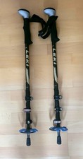 2 Leki Trekking Stöcke Photosystem FS Carbon Schwarz/Gold-Silber