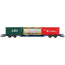 Hornby TT6030 TT Containertragwagen mit drei 20' Containern Touax KFA VI  Neu
