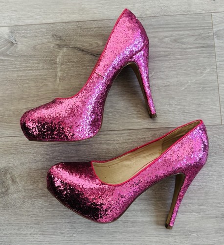Pinke glitzernde higheels mit - glitzernde,