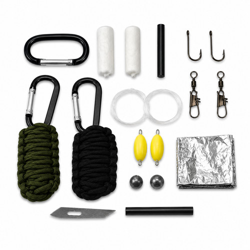 Mil tec paracord survival kit - survival,