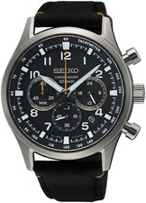 SEIKO Herren Armbanduhr SSB449P1 Quarz Chronograph 10ATM Datum Tachymeter 43mm