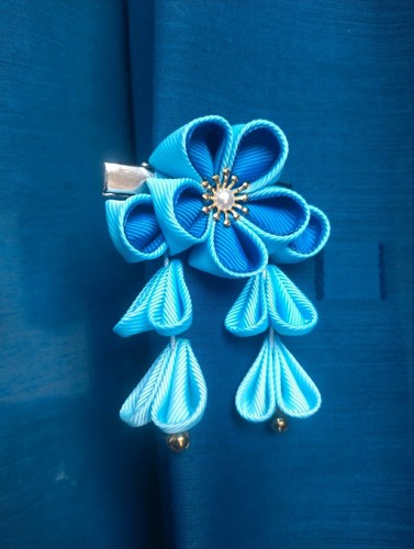 Kanzashi tsumami haarspange - kanzashi,