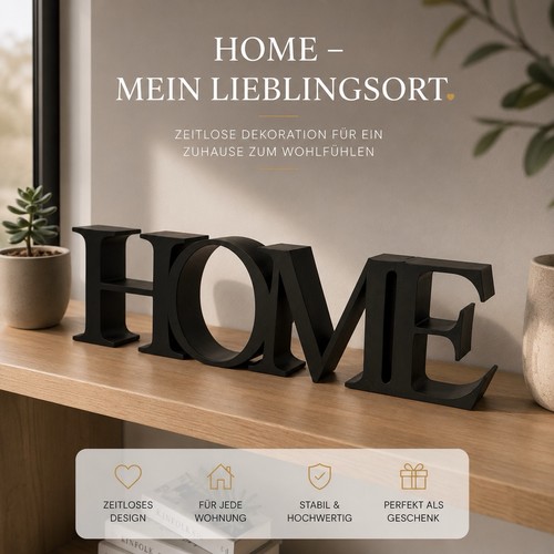Home schriftzug deko - home,