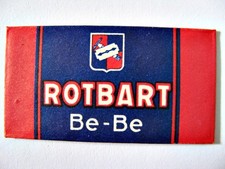 Rasierklinge Rotbart Be - Be - sehr alte Klinge - original (Nr4)