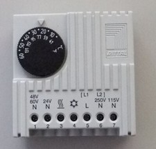 RITTAL Temperaturregler SK3110, zB für Lüftersteuerung Schaltschrank Hutschiene