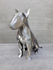 Bullterrier design skulptur - bullterrier,
