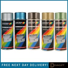 MOTIP HAMMERFINISH SPRÜHFARBE 400ML SCHNELLTROCKNEND BLAU GRÜN GRAU GOLD ANTRAZIT