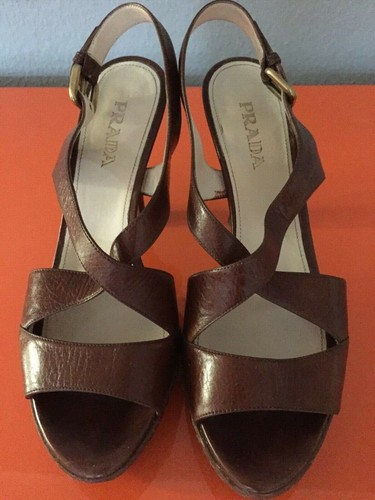 Prada plateau slingbacks - plateau,