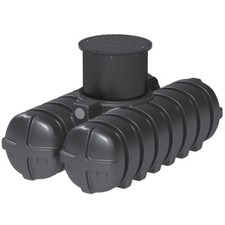 5000l Flachtank Twin Regenwassertank Tank Zisterne Erdtank Wassertank