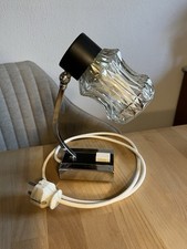 Kristallglas Tischlampe Nachttischlampe 60er/70er Retro Vintage