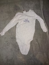 Body Langarm Gr. 86/92, Grau