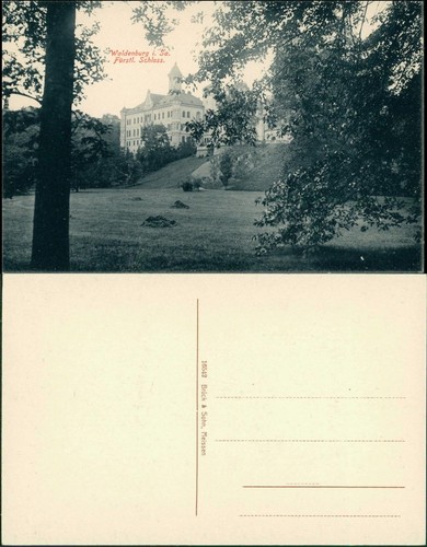 Ansichtskarte waldenburg - ansichtskarte,