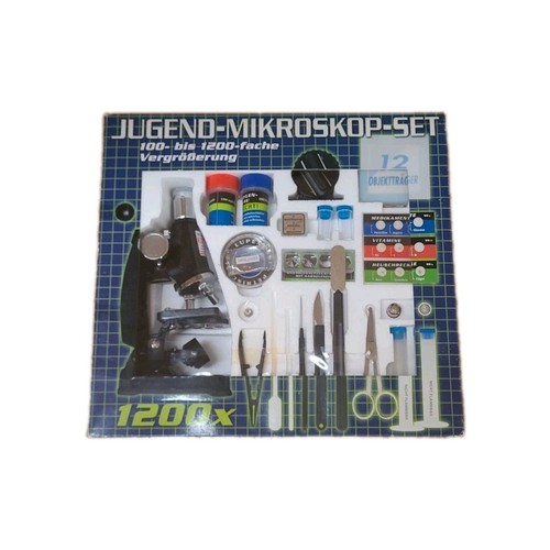 Jugend mikroskop set 100x - jugend-mikroskop-set,