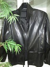 Damenjacke Gr. 38/40, Kunstleder, Krokodiloptik,schwarz