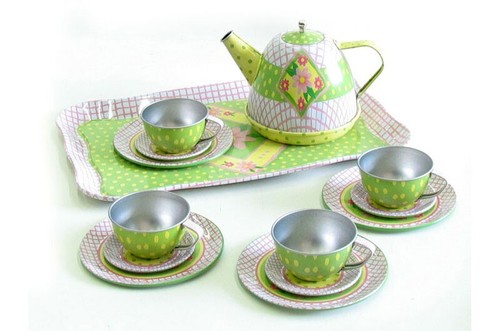 Blechspielzeug tee set - *,