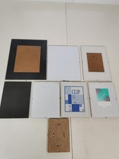 8x Konvolut Sammlung Bilderrahmen Rahmen Glas 36 bis 18 cm