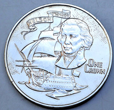 GIBRALTAR: 1 Crown 1980: 175
