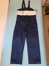 JEANTEX Segelhose mit Trägern Gr 58-60, Skihose, Motorrad-Regenhose, Marineblau