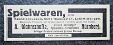 Spielwaren , A. Wahnschaffe 