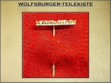 GOLF 1 CABRIO KARMANN Anstecknadel silbern Schriftzug Käfer Scirocco Corrado