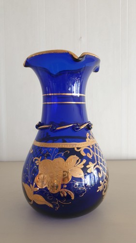 Glasvase blumenvase kobalt - blumenvase,