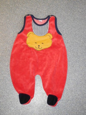 Strampler Gr. 62 Overall Teddy Retro