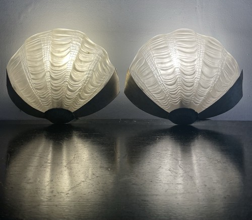 Art deco wandleuchten muschel - wandleuchten,