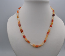 Feueropal halskette mit - feueropal,