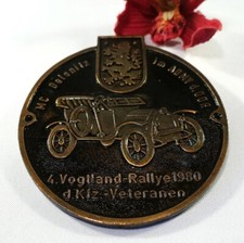 Plakette MC Oelsnitz im ADMV d. DDR 4. Vogtland Rallye 1980  / ev 550(5)