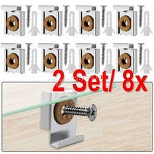 2 Satz/ 8 Stk Spiegelklammern