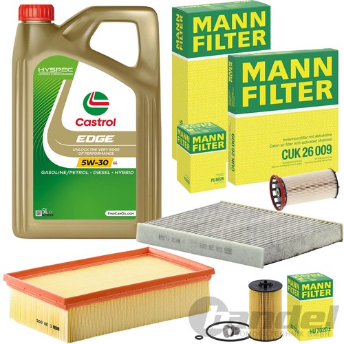 Mann filterset castrol 5w30 - mann,