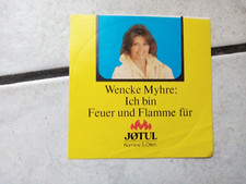 Jotul (Kamine ) mit Wencke Myhre Cover  - -älterer Sammelaufkleber -80 er Jahre