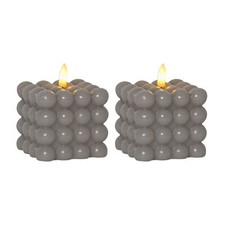 LED Bubblekerze Bubble 2er Set