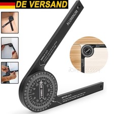 360 Grad Winkelmesser Finder Dreh Winkel Lineal Messwerkzeug Alu Winkelsucher