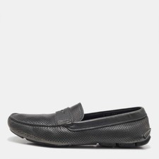 Prada dunkelgraue perforierte