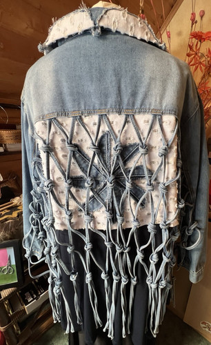 Jeansjacke geknotete - ,