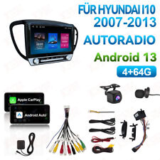 Für Hyundai i10 2007-2013 Android 13 Autoradio 4G+64G GPS Navi BT SWC Carplay 